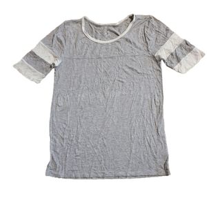 Pink Rose Gray And White Stripe Medium Shirt